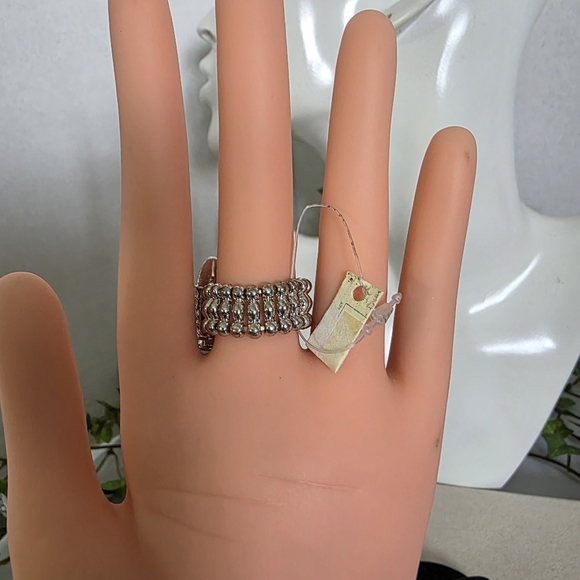 Silver Statement Bullet Ring - Picture 7 of 8